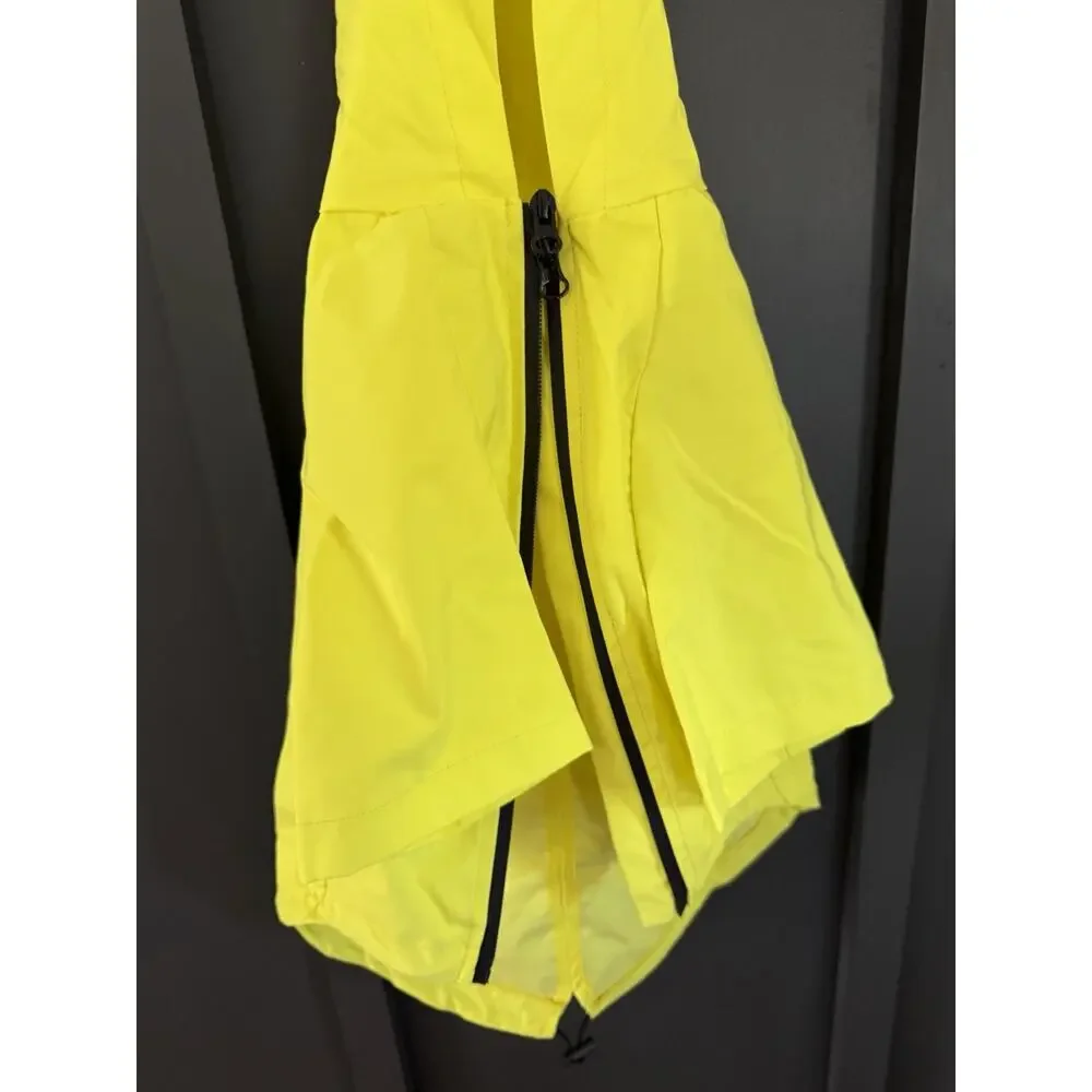 NWT BARK Home The Dry Dog Raincoat Waterproof Safety Yellow Large 30 - 44 lbs